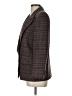 Giorgio Sant'Angelo 100% Wool Plaid Burgundy Wool Blazer Size 12 - photo 5