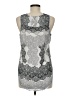Violet & Claire 100% Polyester Silver Sleeveless Blouse Size M - photo 2