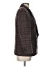 Giorgio Sant'Angelo 100% Wool Plaid Burgundy Wool Blazer Size 12 - photo 4