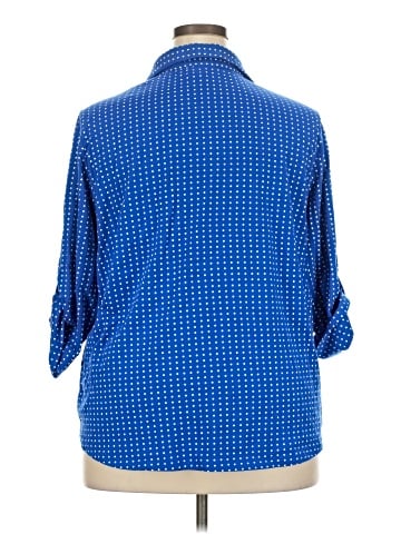 Assorted Brands 3/4 Sleeve Button-Down Shirt (view 2)