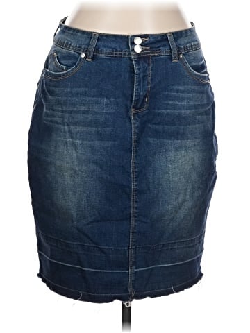 Royalty For Me Denim Skirt (view 1)