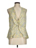 Pleione 100% Polyester Yellow Sleeveless Blouse Size M - photo 1