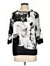 Cali Girls 100% Polyester Black 3/4 Sleeve Blouse Size S - photo 1