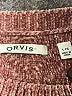 Orvis 100% Polyester Chevron-herringbone Burgundy Pullover Sweater Size L - photo 7