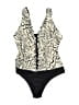 Assorted Brands Graphic Ivory One Piece Swimsuit Size L - photo 1
