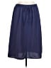 Faded Glory 100% Polyester Solid Blue Casual Skirt Size L - photo 1