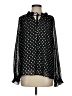 Sen 100% Polyester Polka Dots Black Long Sleeve Blouse Size XS (0) - photo 1