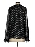 Sen 100% Polyester Polka Dots Black Long Sleeve Blouse Size XS (0) - photo 2