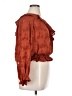Anthropologie 100% Polyester Brown Orange Long Sleeve Blouse Size 1X - photo 4