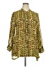 R.Q.T 100% Polyester Green 3/4 Sleeve Blouse Size 3X - photo 1