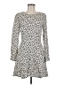 Row A Animal Print Floral Ivory Casual Dress Size M - photo 1