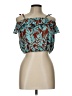 Assorted Brands 100% Cotton Teal Sleeveless Blouse Size 12 - photo 1