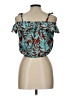 Assorted Brands 100% Cotton Teal Sleeveless Blouse Size 12 - photo 2