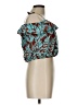 Assorted Brands 100% Cotton Teal Sleeveless Blouse Size 12 - photo 4