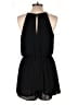 Lush 100% Polyester Solid Black Romper Size L - photo 2