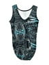 Assorted Brands Graphic Gray Black Leotard Size 12 - 14 - photo 2