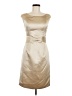 LanTing Bride 100% Polyester Solid Ivory Gold Cocktail Dress Size M (estimated) - photo 1
