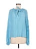 Ramy Brook 100% Polyester Blue Long Sleeve Blouse Size M - photo 1