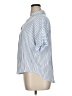 Monday Fun Stripes Blue Short Sleeve Blouse Size XL - photo 5