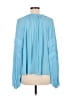 Ramy Brook 100% Polyester Blue Long Sleeve Blouse Size M - photo 2
