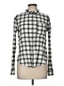 XXI Checkered-gingham Gray Long Sleeve Button-Down Shirt Size M - photo 1
