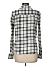 XXI Checkered-gingham Gray Long Sleeve Button-Down Shirt Size M - photo 2