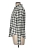 XXI Checkered-gingham Gray Long Sleeve Button-Down Shirt Size M - photo 5