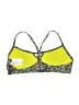 Arena 100% Polyester Animal Print Green Swimsuit Top Size Lg (36) - photo 2