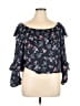 Sanctuary 100% Polyester Black 3/4 Sleeve Blouse Size XL - photo 1
