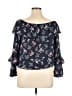 Sanctuary 100% Polyester Black 3/4 Sleeve Blouse Size XL - photo 2