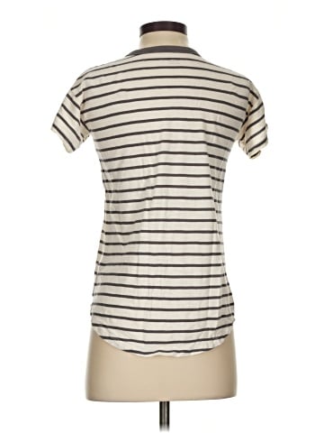 Madewell Whisper Cotton Rib-Crewneck Tee in Malvera Stripe (view 2)