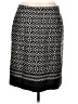 Van Heusen 100% Cotton Graphic Black Formal Skirt Size 10 - photo 1