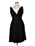 Calvin Klein Solid Black Cocktail Dress Size 10 - photo 1