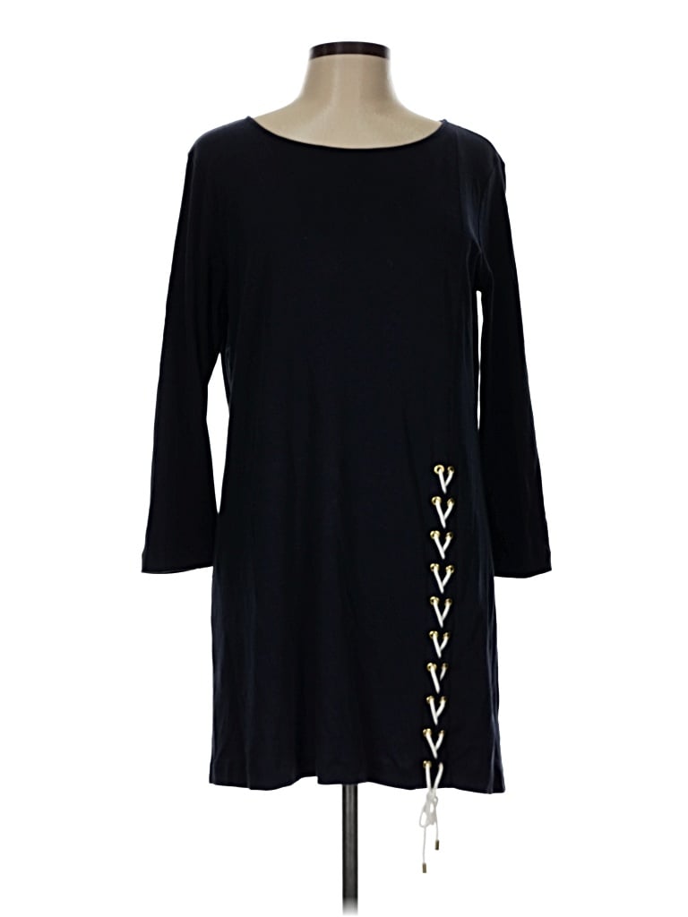 Pre-owned Joan Vass Casual Dress In Black