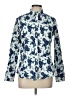 Lands' End 100% Baumwolle Paisley Blue Long Sleeve Blouse Size 10 - photo 1