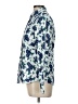 Lands' End 100% Baumwolle Paisley Blue Long Sleeve Blouse Size 10 - photo 5