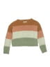 Pink Rose 100% Polyester Color Block Tan Pullover Sweater Size 10 - 12 - photo 1