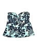 Beach House 100% Polyester Tropical Blue Swimsuit Top Size 10 - photo 1
