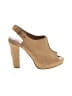 Elaine Turner 100% Leather Tan Heels Size 10 - photo 1