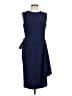Kay Unger Solid Blue Cocktail Dress Size 10 - photo 1
