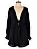 Unbranded 100% Polyester Solid Black Romper Size M - photo 1