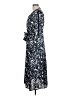 MICHAEL Michael Kors 100% Polyester Animal Print Blue Casual Dress Size L - photo 5