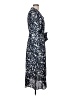 MICHAEL Michael Kors 100% Polyester Animal Print Blue Casual Dress Size L - photo 4