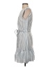 dip Stripes Gray Blue Casual Dress Size XS - photo 5