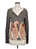Madison 100% Rayon Gray Long Sleeve Blouse Size S - photo 1