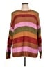 Show Me Your Mumu Stripes Brown Pullover Sweater Size XL - photo 1