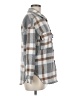 Unbranded 100% Polyester Plaid Gray 3/4 Sleeve Blouse Size M - photo 4