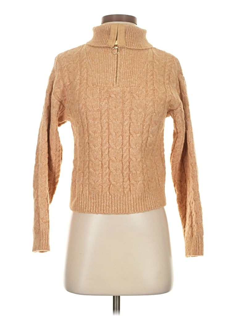 Pre-owned Mng Pullover Sweater In Tan