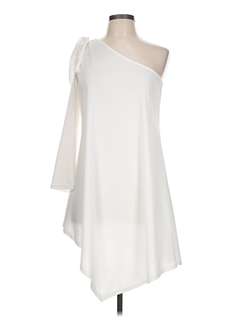 Pre-owned Cbr Cocktail Dress In White