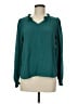 Les Amis 100% Polyester Teal Long Sleeve Blouse Size M - photo 1